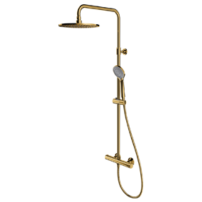 Omnires Termostatyczny system prysznicowy natynkowy Y Złoty