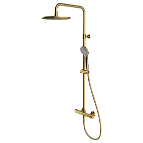Omnires Termostatyczny system prysznicowy natynkowy Y złoty